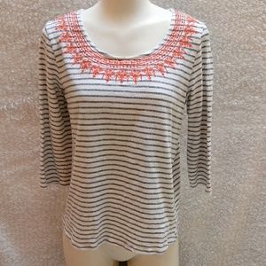 Skies are Blue Striped Top